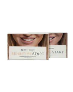 Полоски для домашнего отбеливания зубов Sensitive Start 1 White secret