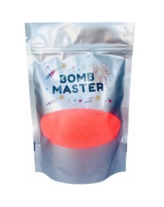 Мерцающая соль для ванны с хайлайтером оранжевая 1 Bomb master