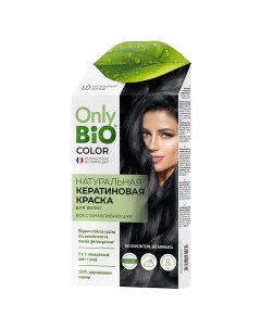 Краска для волос Кератиновая Роскошный черный 50 мл Only bio color