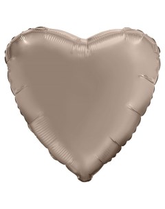 Шар фольгированный 30 Мистик крем сердце индивидуальная упаковка Nnb