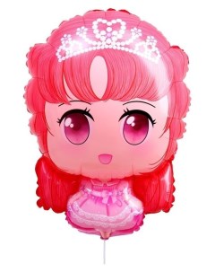 Шар фольгированный 25 милая куколка розовое платье Nnb