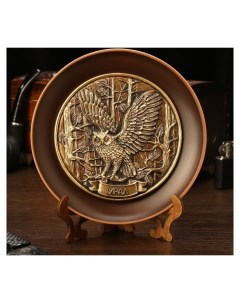 Тарелка сувенирная Сова керамика гипс D 16 см Nnb