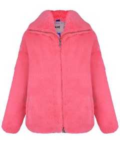 Розовая куртка из эко меха Glox