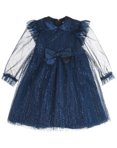 Синее платье с блестками детское Aletta