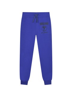 Спортивные брюки с черным лого детские Moschino