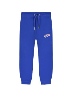 Синие спортивные брюки с вышитым лого детские Diesel