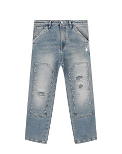 Голубые джинсы с заплаткаим детские Off-white