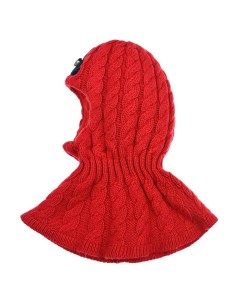 Красная шапка шлем с аппликацией медвежонок детская Chobi