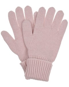 Розовые перчатки из смесовой шерсти детские Chobi