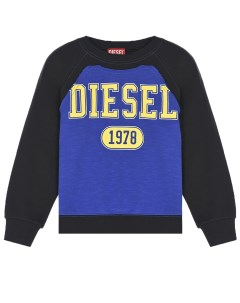 Черно синий свитшот с лого детское Diesel