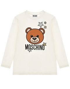 Белая толстовка с принтом медвежонок детская Moschino