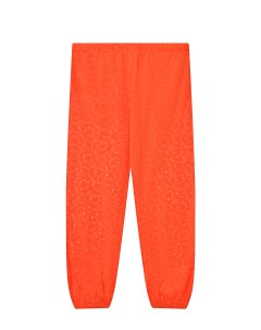 Оранжевые спортивные брюки со сплошным лого детские Dsquared2
