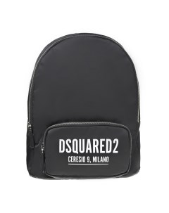 Черный рюкзак с накладным карманом 38x32x12 см детский Dsquared2