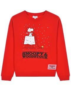 Красный свитшот с принтом Snoopy детский Marc jacobs (the)