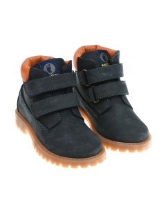 Кожаные ботинки с контрастным манжетом детские Walkey