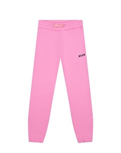 Розовые спортивные брюки с лого детские Msgm