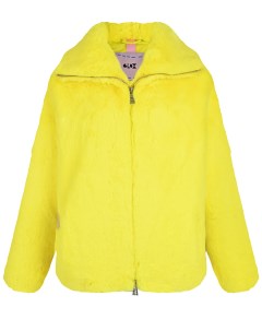 Желтая куртка из эко меха Glox
