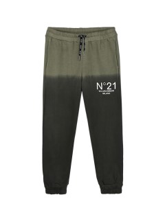 Зеленые спортивные брюки детские No21