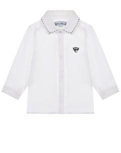 Белая рубашка с отделкой на воротнике детская Tartine et chocolat
