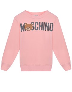 Розовый свитшот с лого детский Moschino
