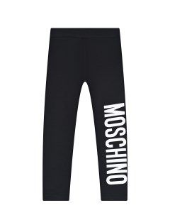 Черные леггинсы с принтом детские Moschino