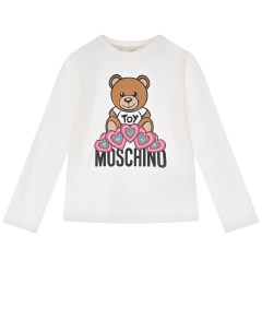 Белая толстовка с принтом мишка детская Moschino