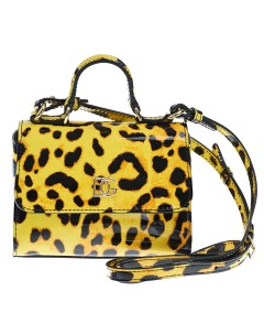 Желтая сумка с леопардовым принтом 15x12x8 см детская Dolce&gabbana