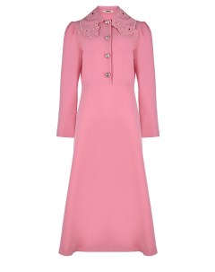 Розовое приталенное платье Vivetta