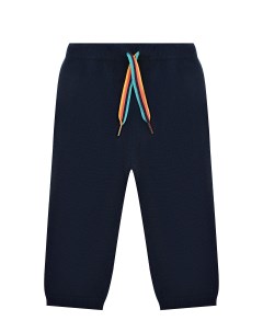 Темно синие спортивные брюки с разноцветными завязками детское Paul smith