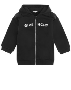 Черная спортивная куртка с рюшами детская Givenchy