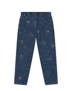 Синие джинсы с цветочным принтом детские Philosophy