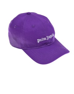 Фиолетовая бейсболка с логотипом детская Palm angels