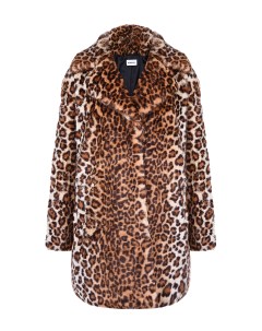 Леопардовое пальто из эко меха Parosh