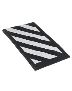 Черный шарф в белую полоску 20x150 см детский Off-white