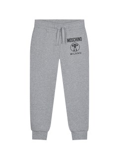 Серые спортивные брюки с лого детские Moschino