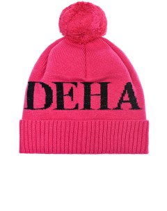 Розовая шапка с логотипом Deha