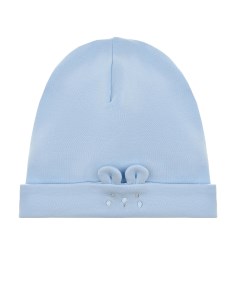 Голубая шапка с декоративными ушками детская Kissy kissy