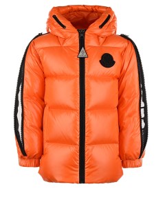 Оранжевая куртка пуховик детская Moncler