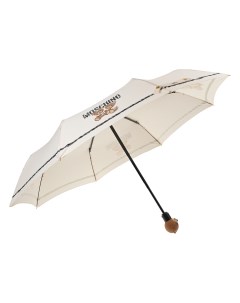 Зонт кремового цвета с принтом мишки 30 см детский Moschino