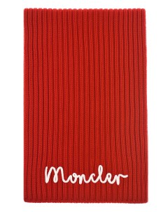 Красный шерстяной шарф с лого детский Moncler