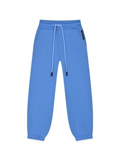 Голубые спортивные брюки из футера детские Dan maralex