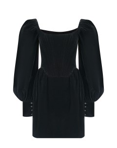 Черное бархатное платье Aline