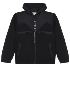 Черная спортивная куртка с логотипом детская Givenchy