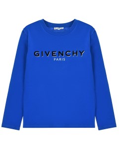 Синяя толстовка с логотипом детская Givenchy