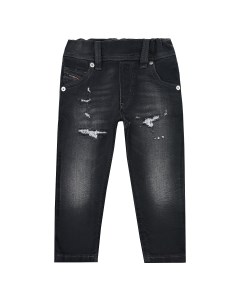Черные джинсы с разрезами детские Diesel