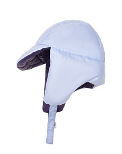 Двухстронняя шапка ушанка фиолетовый сиреневый Yves salomon