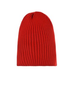 Красная шерстяная шапка с отворотом детская Jan&sofie