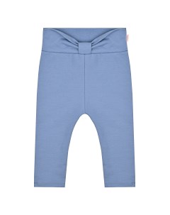 Синие спортивные брюки с бантом на поясе детские Sanetta fiftyseven