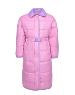 Розовое стеганое пальто детское No21
