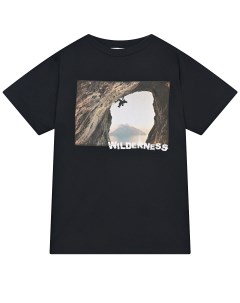 Черная футболка Riley Climbing Wild детская Molo